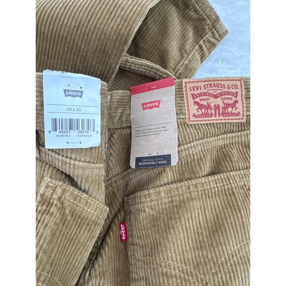 NWT Levi’s 56270 Men’s Corduroy Pants Tan 30x30 – Original Style, - Picture 12 of 15